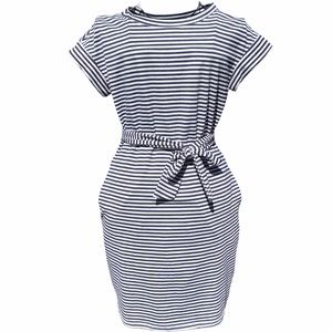 Striped navy and white dress, sz small